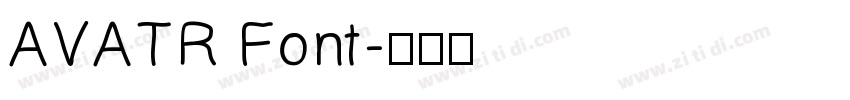 AVATR Font字体转换